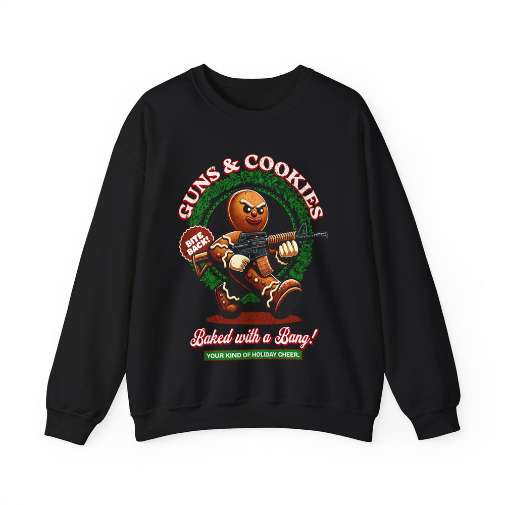 GUNS AND COOKIES XMAS SWEATSHIRT