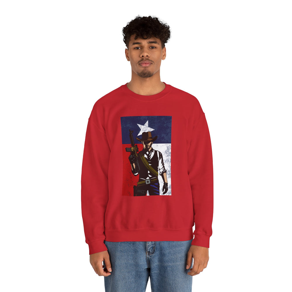 COWBOY TEXAS FLAG SWEATSHIRT