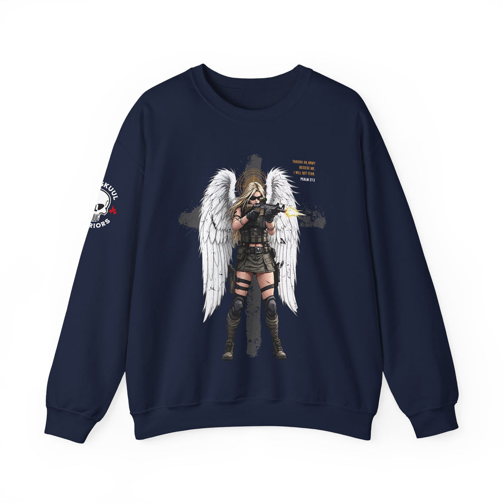 FEMALE ARCHANGEL PSALM 27:3 SWEATSHIRT