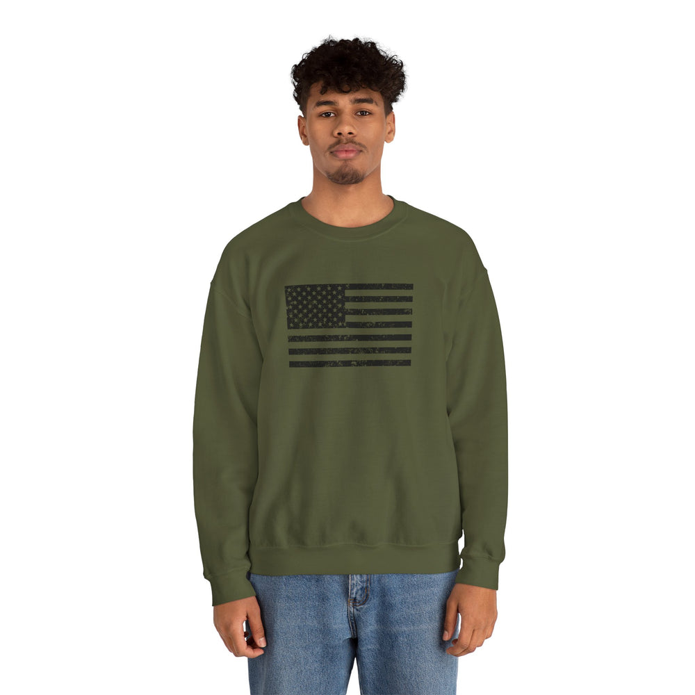 USA GRUNGE FLAG SWEATSHIRT