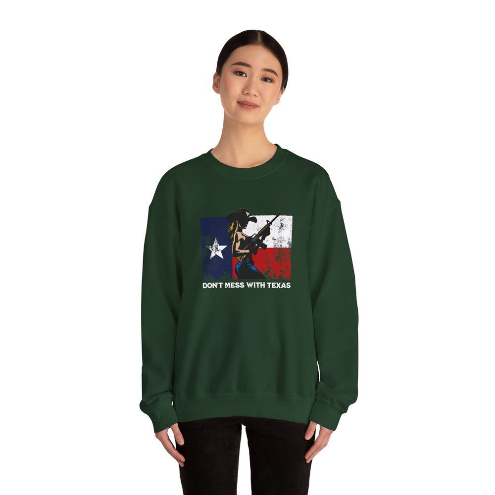 DON'T MESS WITH TEXAS COWGIRL SWEATSHIRT