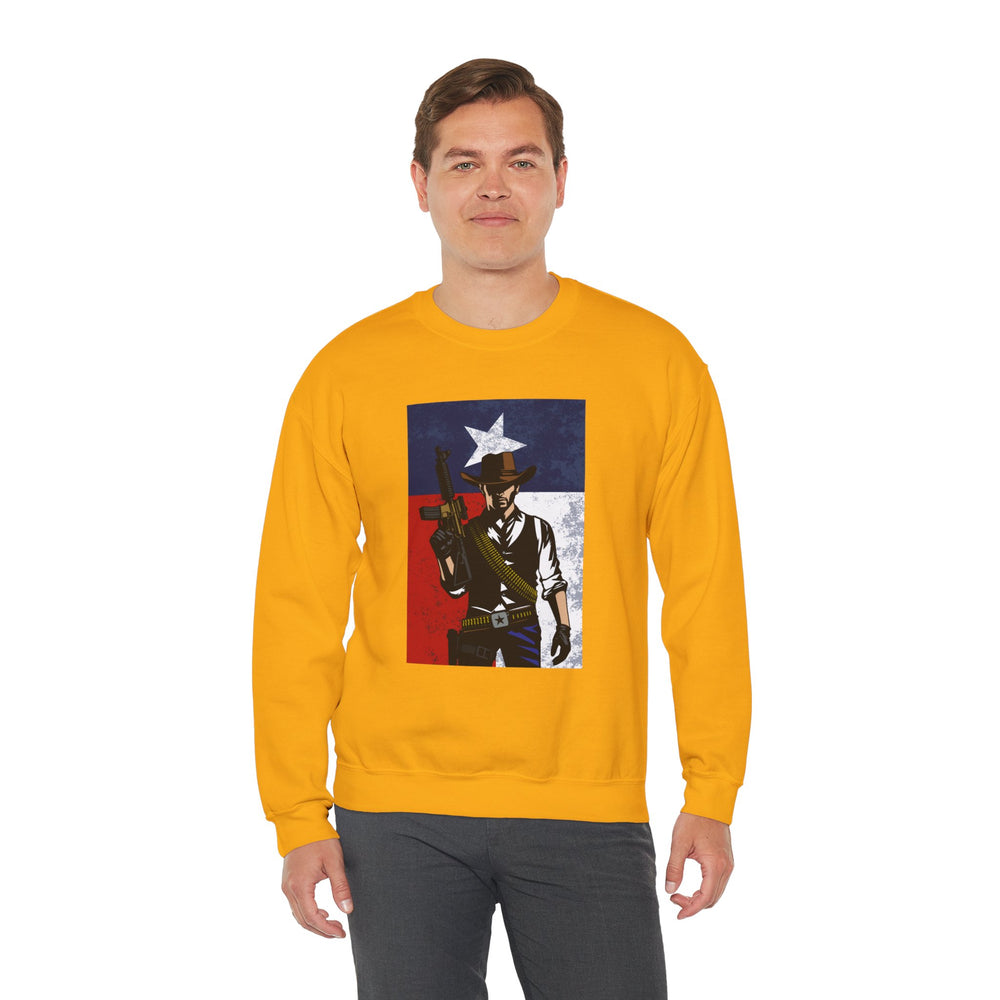 COWBOY TEXAS FLAG SWEATSHIRT