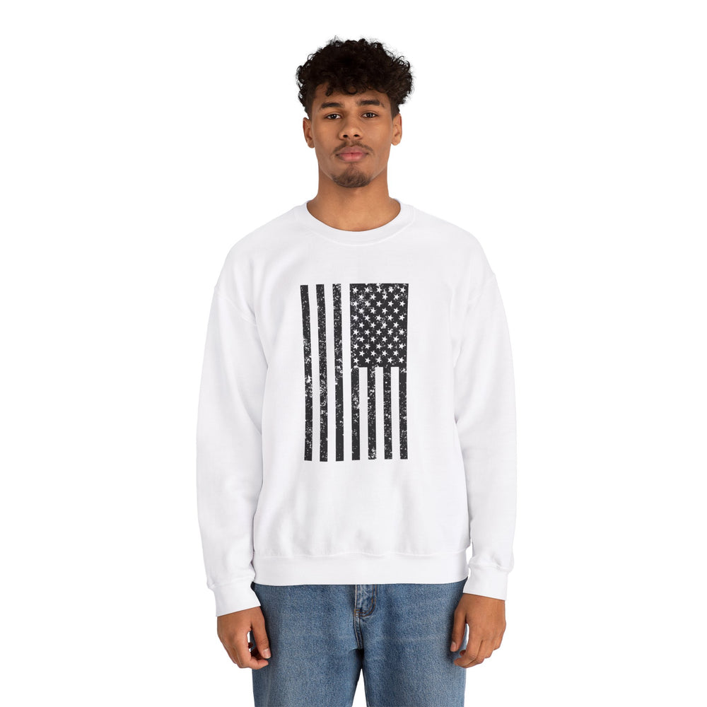 VERTICAL USA GRUNGE FLAG SWEATSHIRT