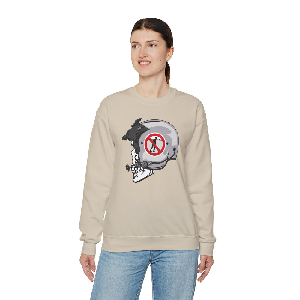 NO ZOMBIE RIDES SWEATSHIRT