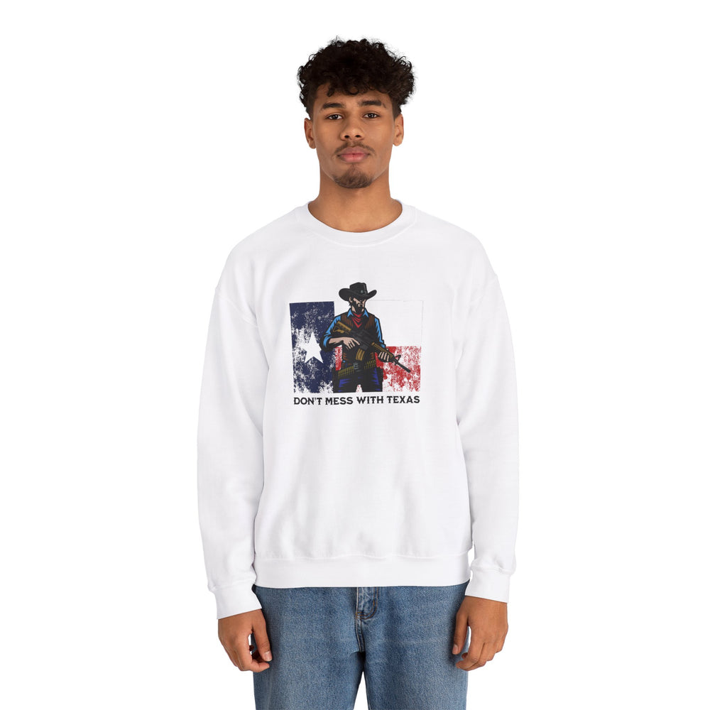 DON'T MESS WITH TEXAS COWBOY SWEATSHIRT