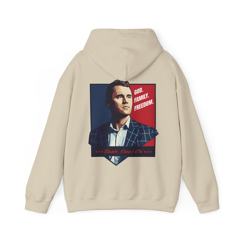 GOD. FAMILY. FREEDOM CHARLIE KIRK HOODIE