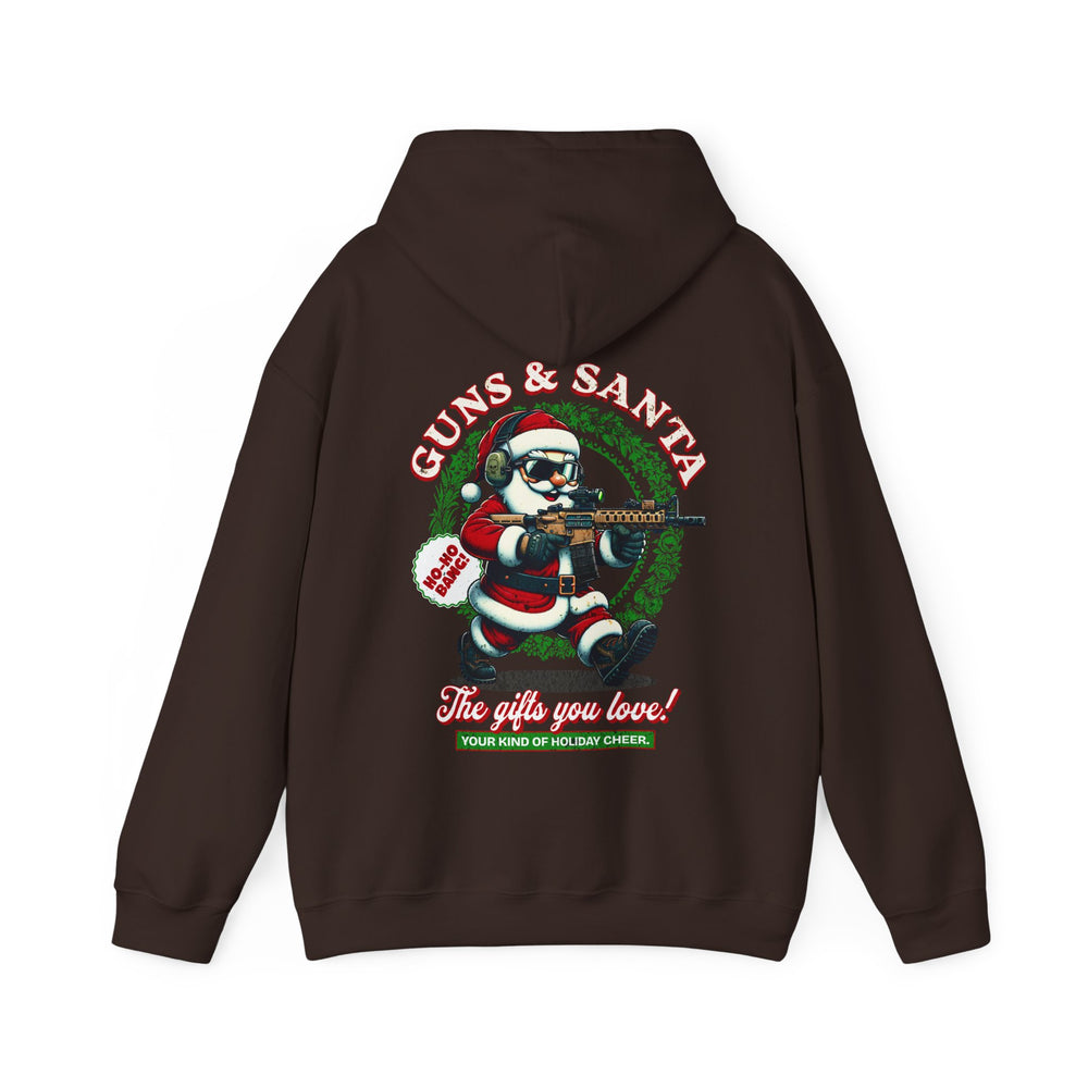 GUNS AND SANTA HOODIE