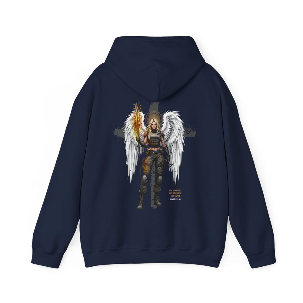 FEMALE ARCHANGEL 2 SAMUEL 22:40 HOODIE