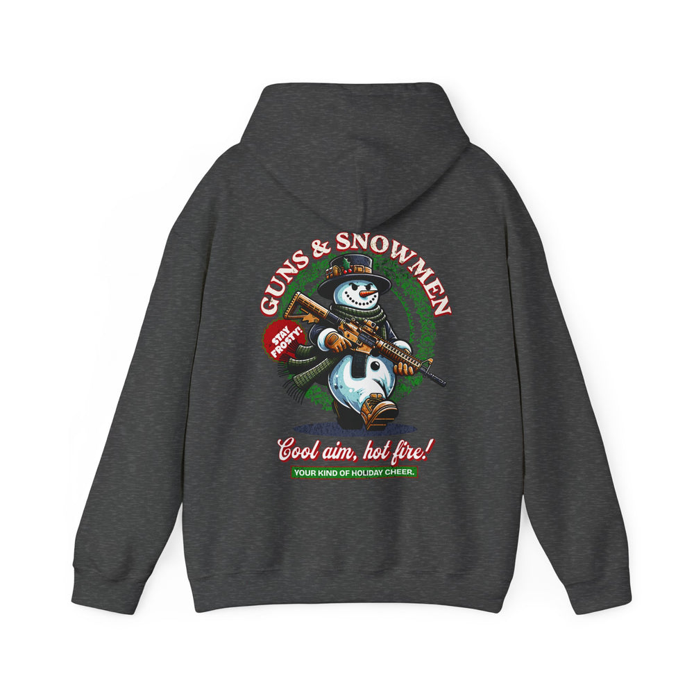 GUNS AND SNOWMEN XMAS HOODIE