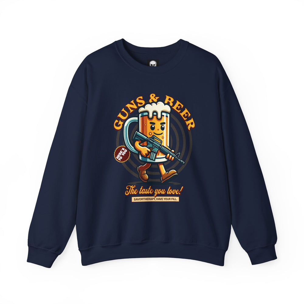 GUNS AND BEER VINTAGE SWEATSHIRT