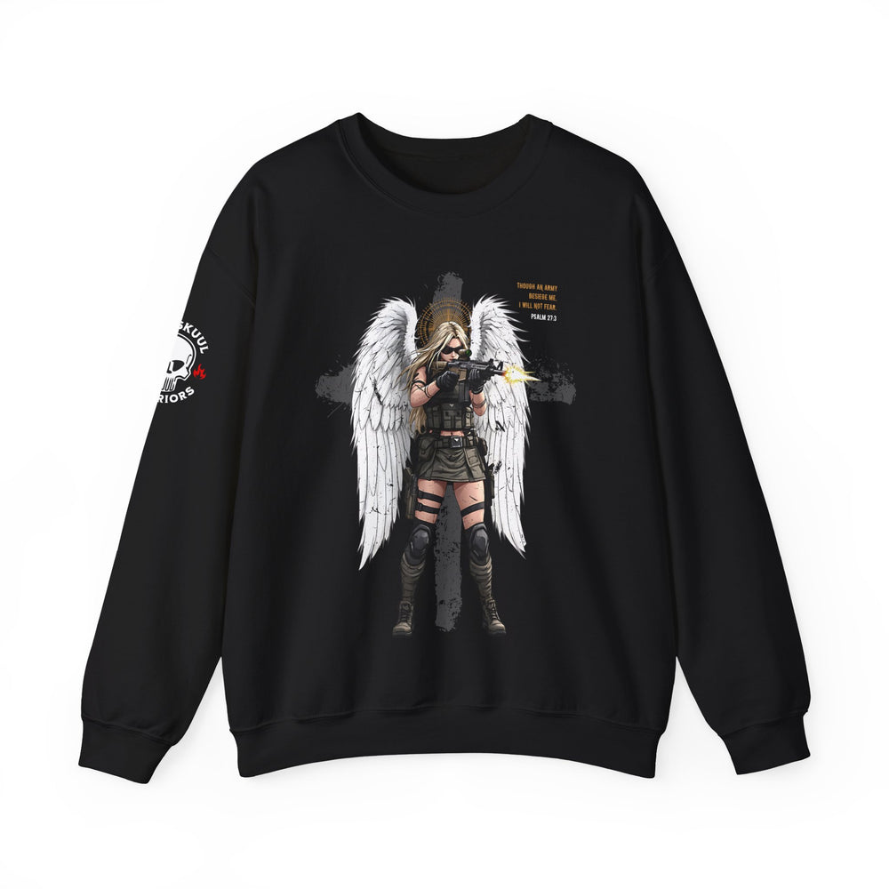 FEMALE ARCHANGEL PSALM 27:3 SWEATSHIRT