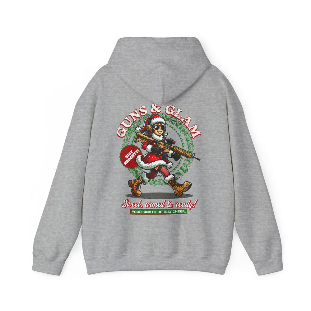 GUNS AND GLAM XMAS HOODIE