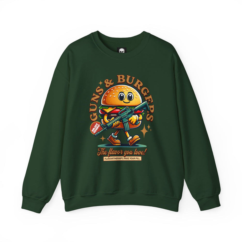 GUNS AND BURGERS VINTAGE SWEATSHIRT