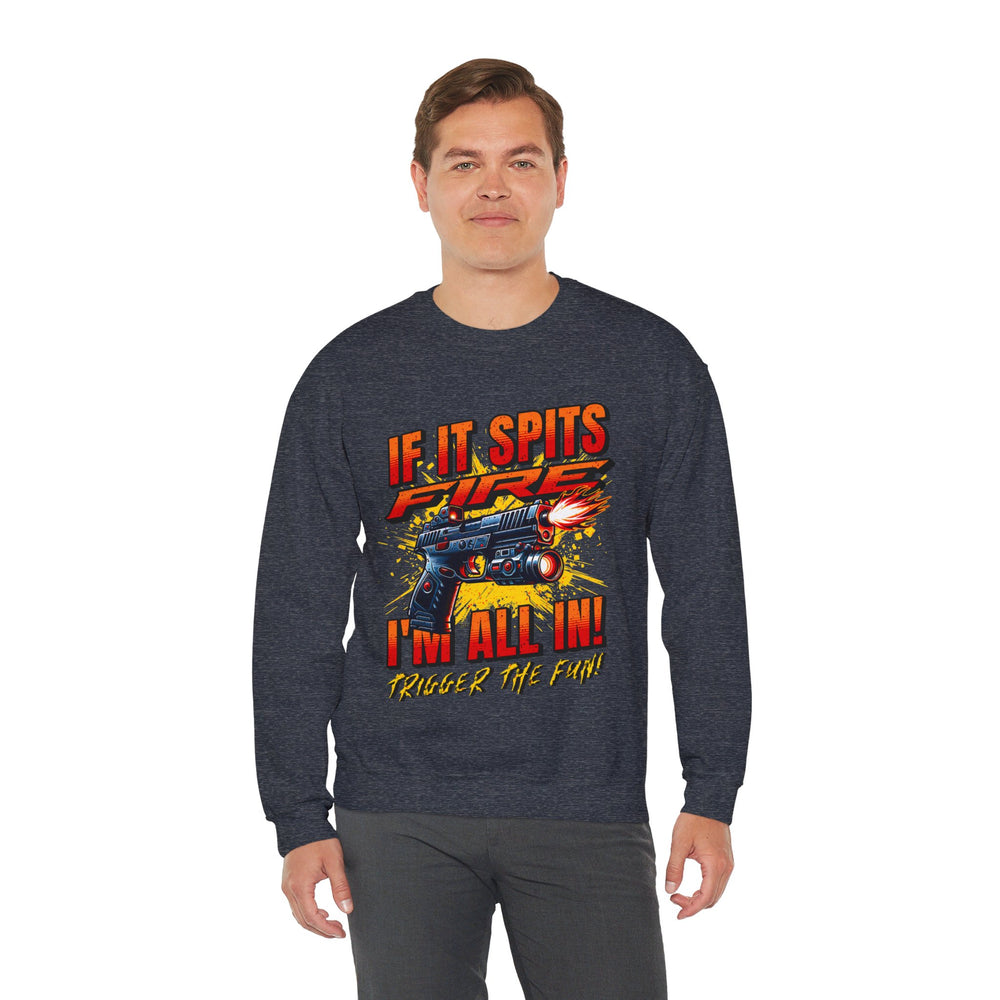 TACTICAL GUN SPITTING SWEATSHIRT