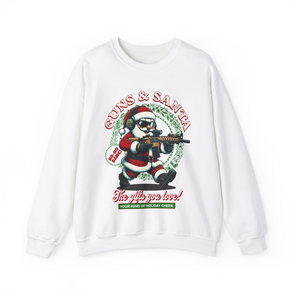 GUNS AND SANTA SWEATSHIRT