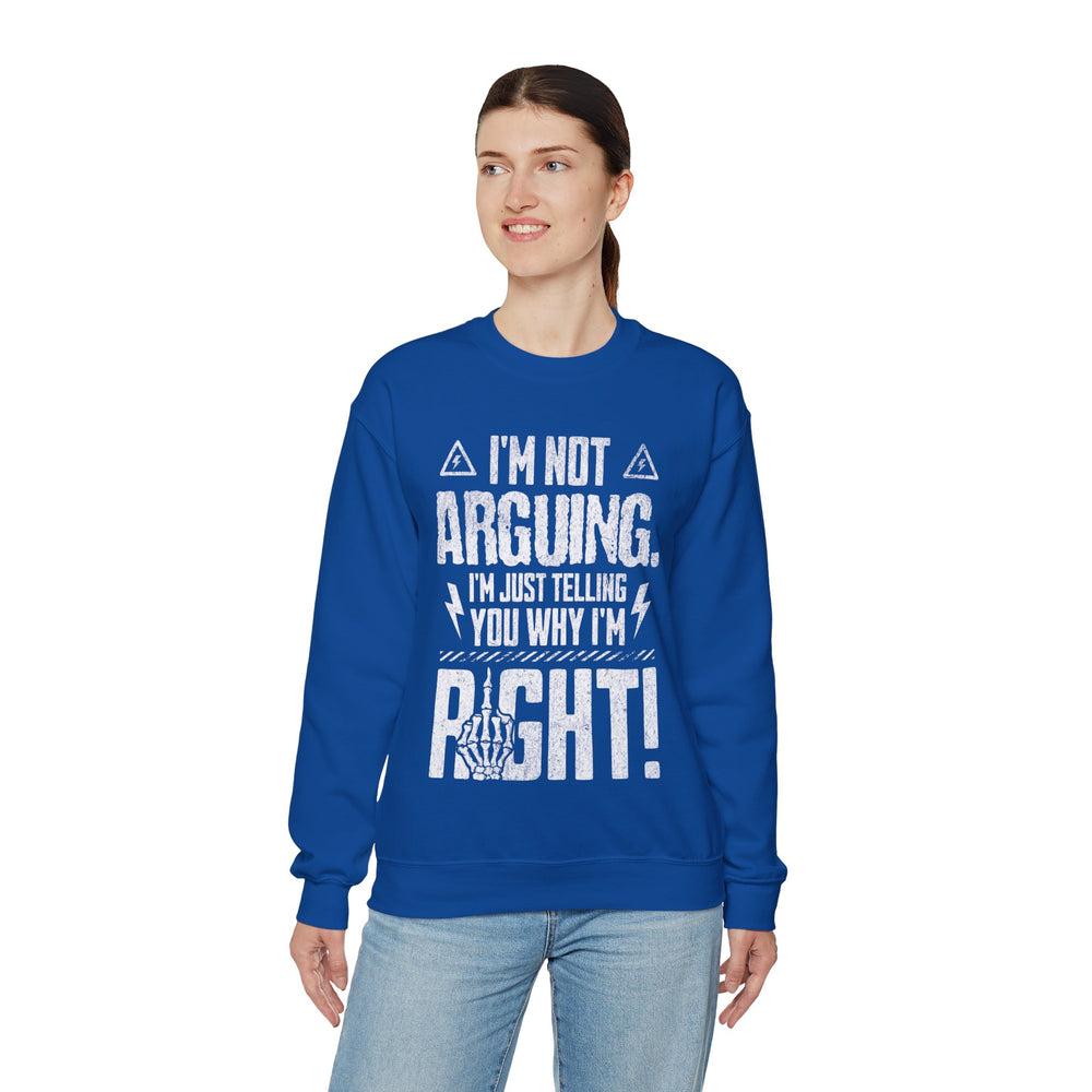 RIGHT BY DEFAULT SWEATSHIRT