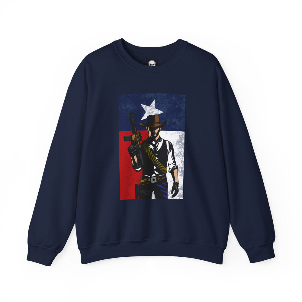 COWBOY TEXAS FLAG SWEATSHIRT