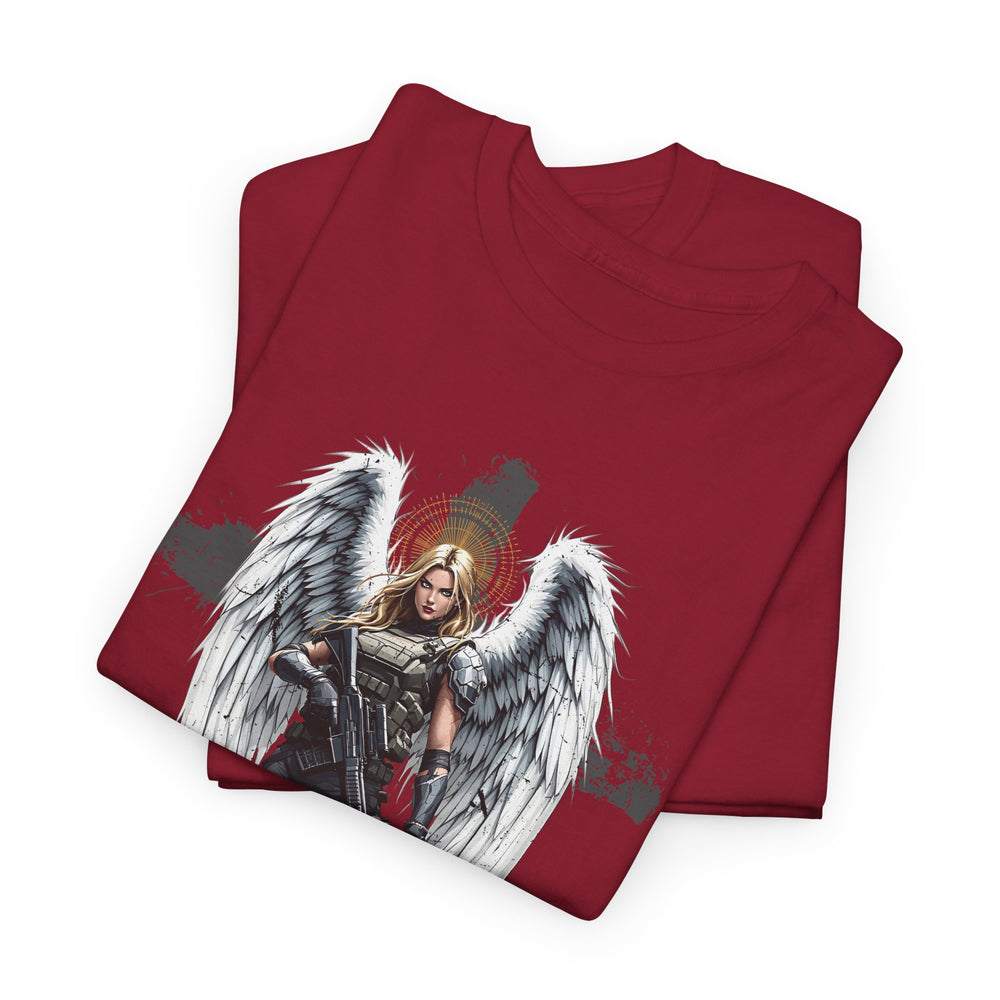 FEMALE ARCHANGEL PSALM 23:4 T SHIRT