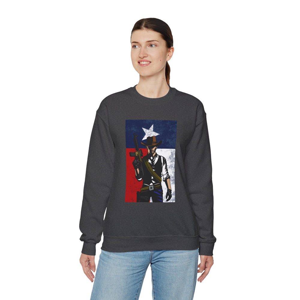 COWBOY TEXAS FLAG SWEATSHIRT