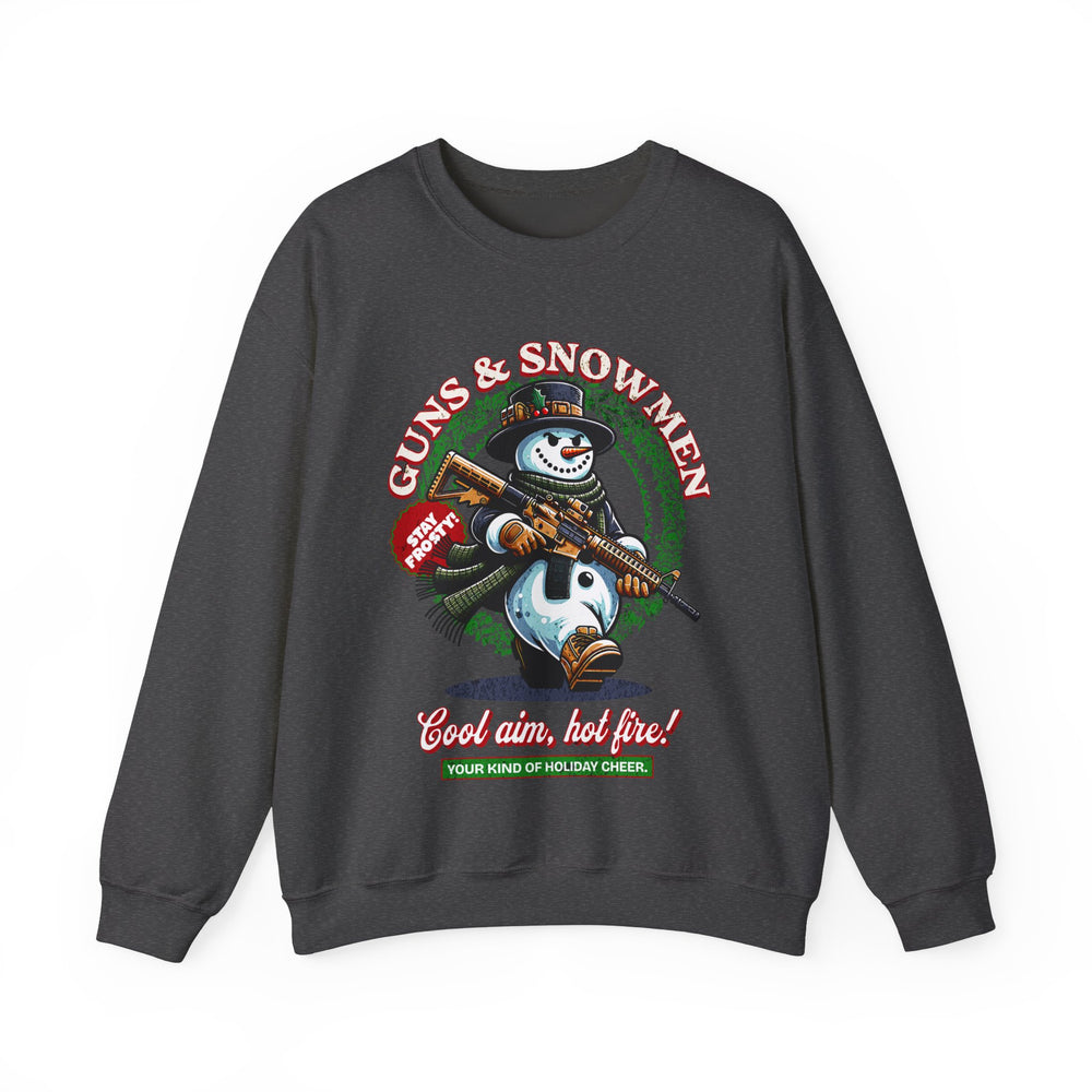 GUNS AND SNOWMEN XMAS SWEATSHIRT