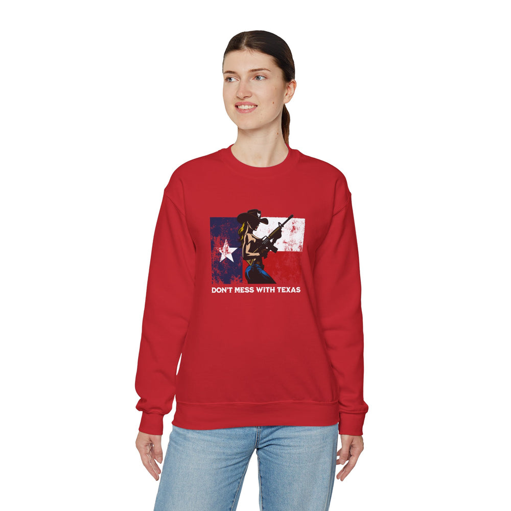 DON'T MESS WITH TEXAS COWGIRL SWEATSHIRT