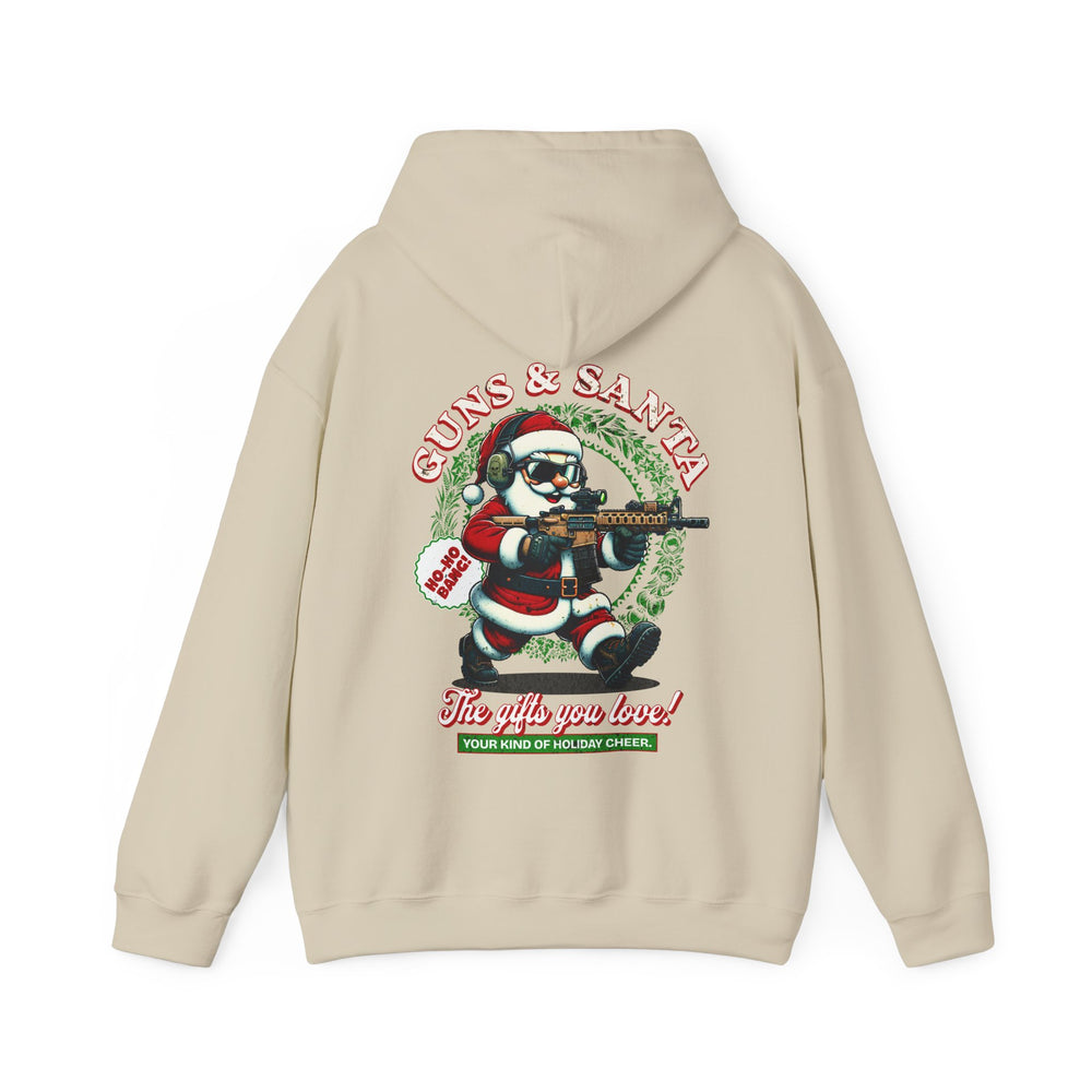 GUNS AND SANTA HOODIE