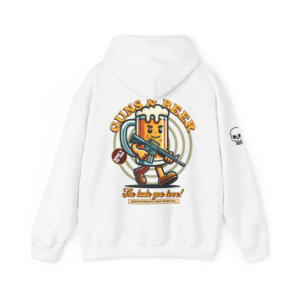 GUNS AND BEER VINTAGE HOODIE