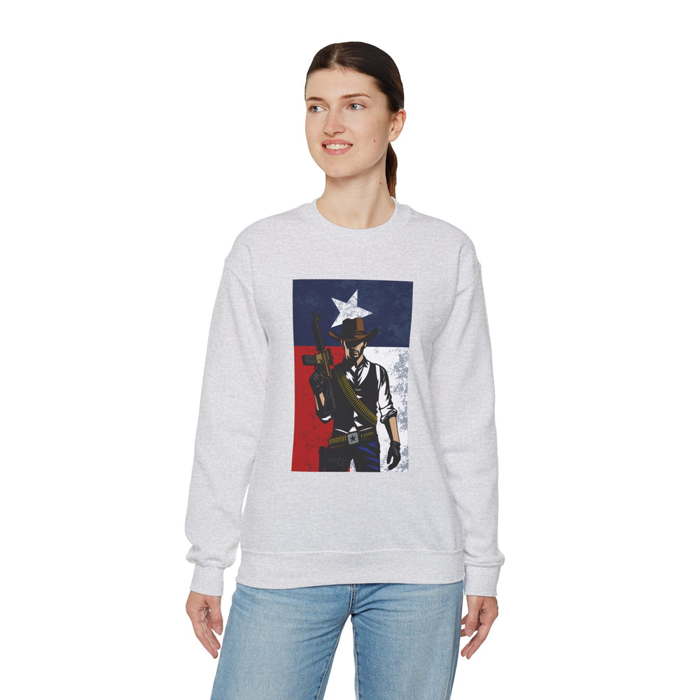 COWBOY TEXAS FLAG SWEATSHIRT