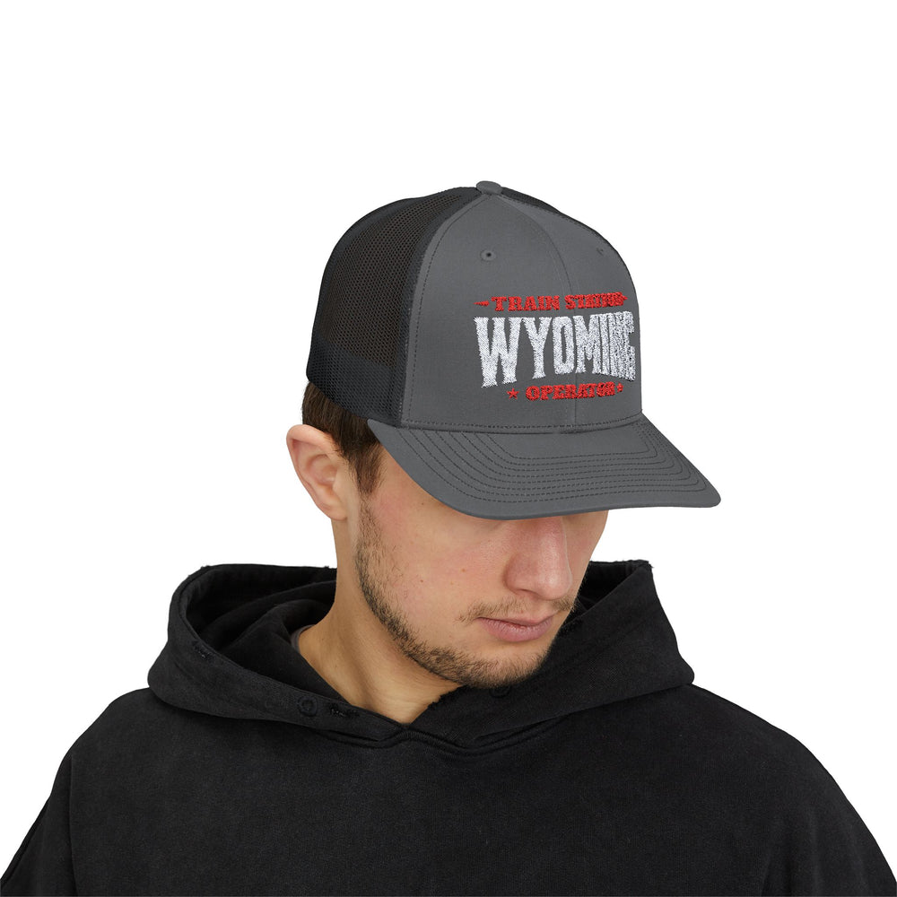 TRAIN STATION WYOMING SNAP TRUCKER HAT