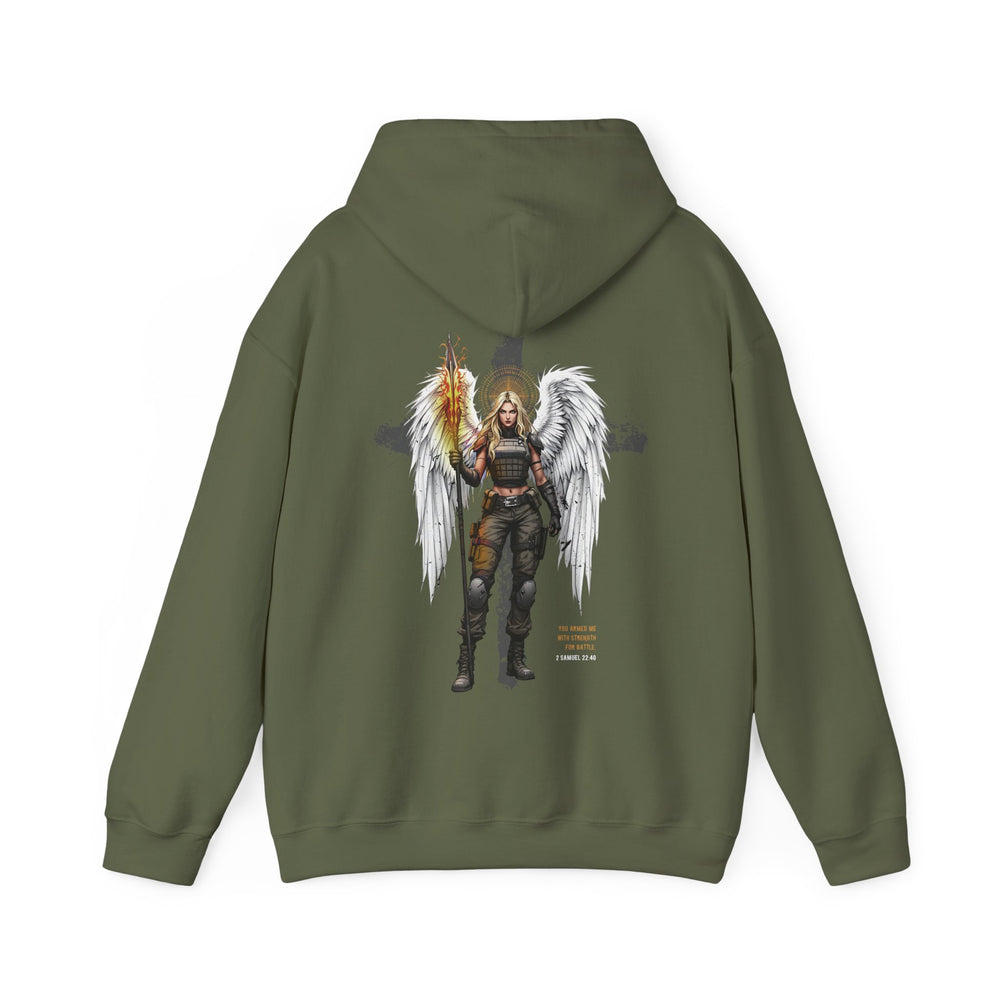 FEMALE ARCHANGEL 2 SAMUEL 22:40 HOODIE