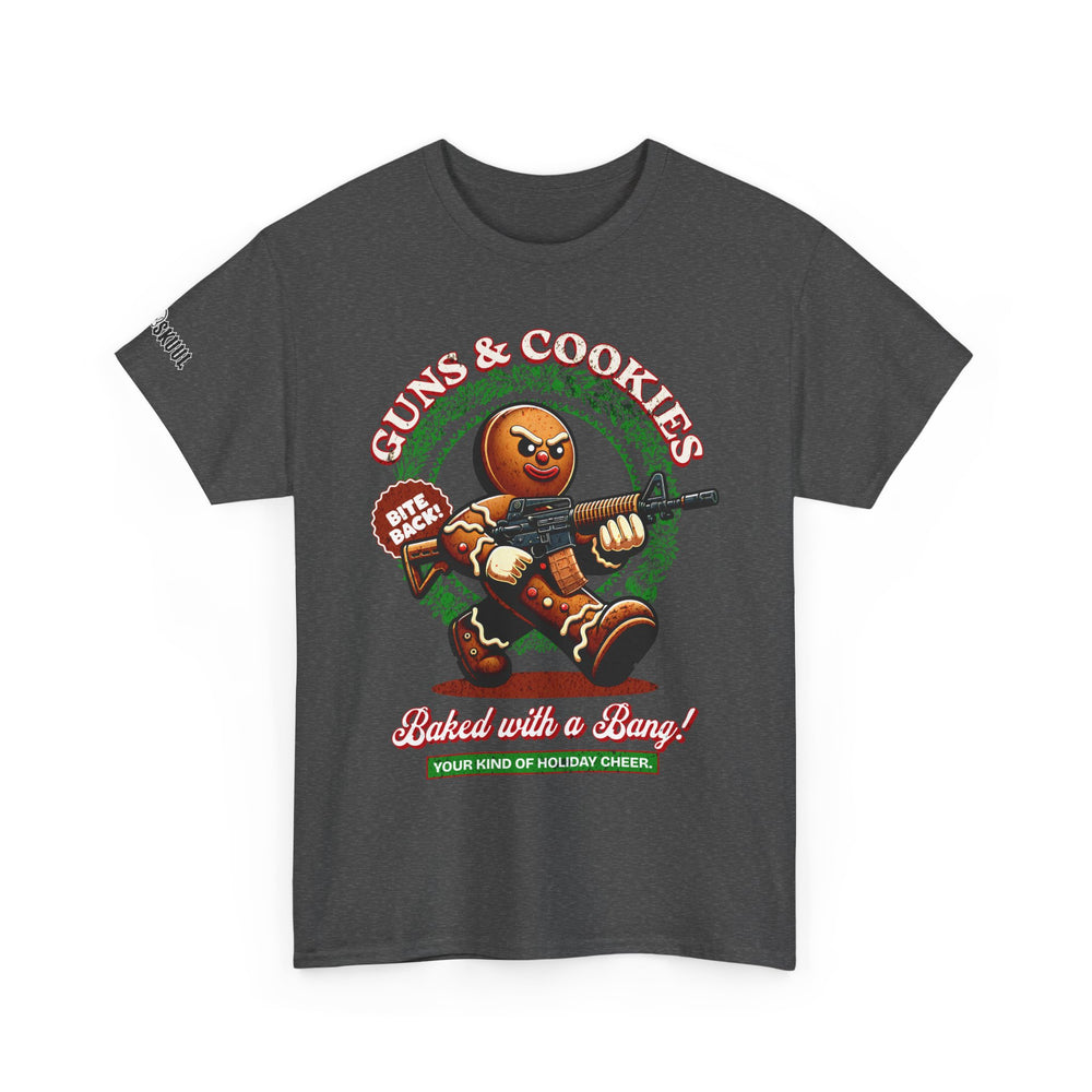 GUNS AND COOKIES XMAS T SHIRT