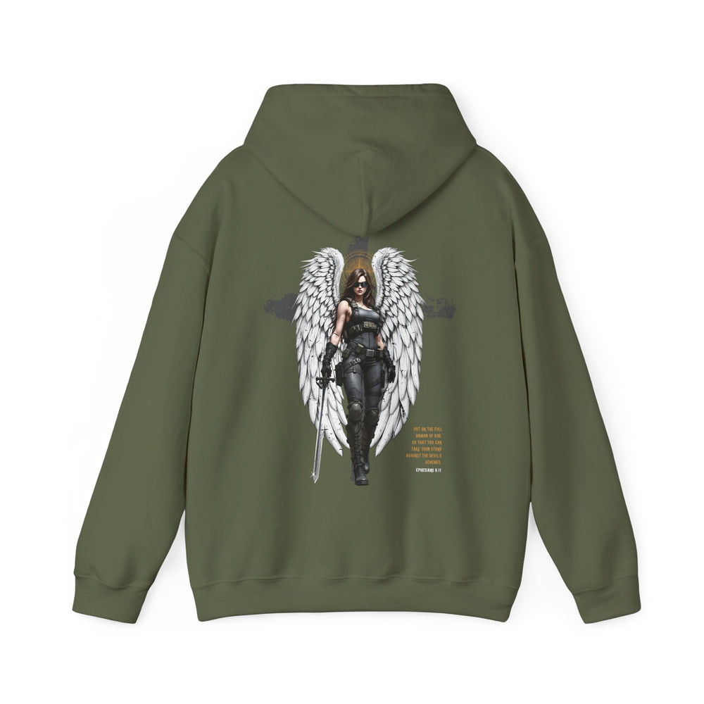 FEMALE ARCHANGEL EPHESIANS 6:11 HOODIE