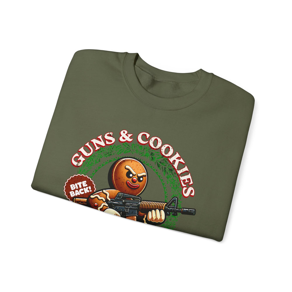 GUNS AND COOKIES XMAS SWEATSHIRT