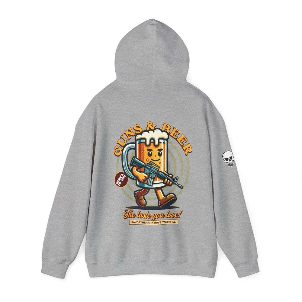 GUNS AND BEER VINTAGE HOODIE