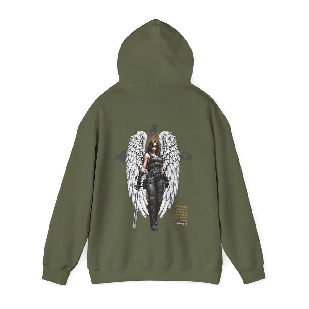 FEMALE ARCHANGEL EPHESIANS 6:11 HOODIE