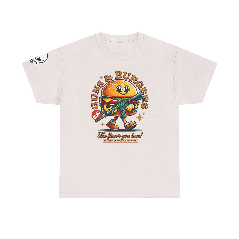 GUNS AND BURGERS VINTAGE T SHIRT