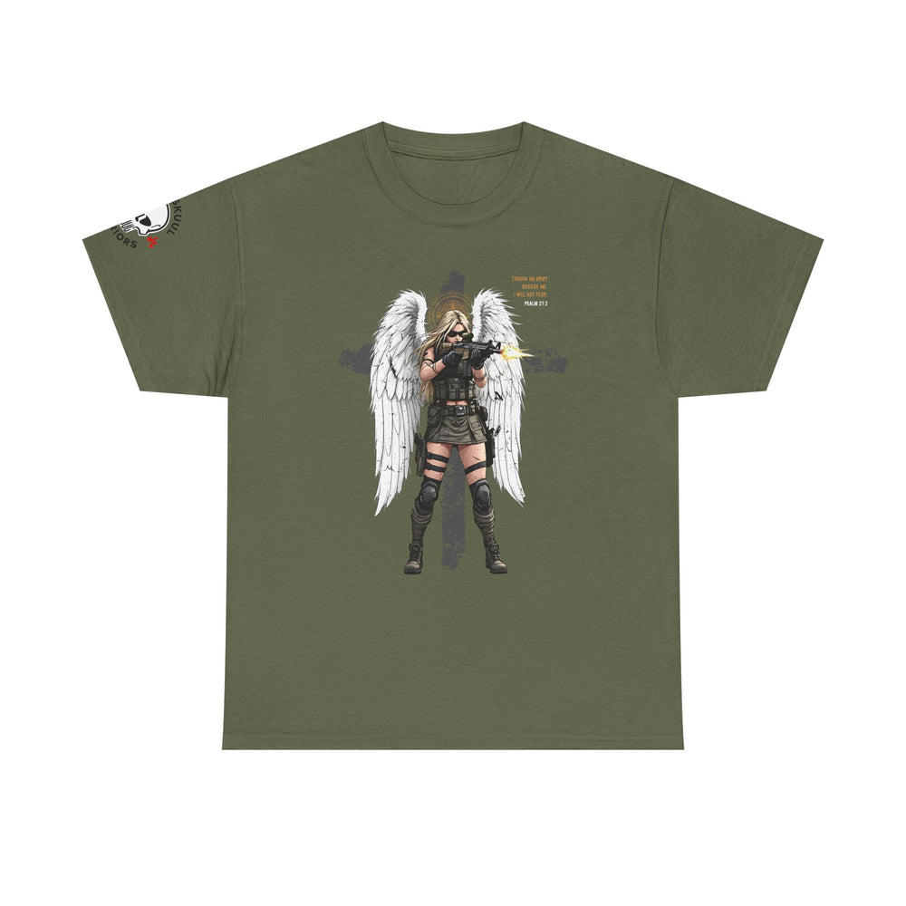 FEMALE ARCHANGEL PSALM 27:3 T SHIRT