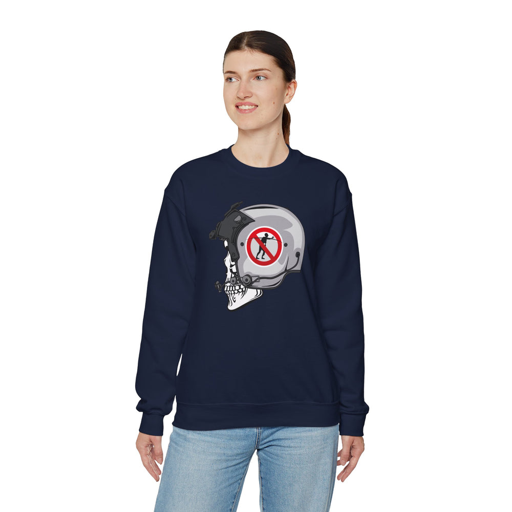 NO ZOMBIE RIDES SWEATSHIRT