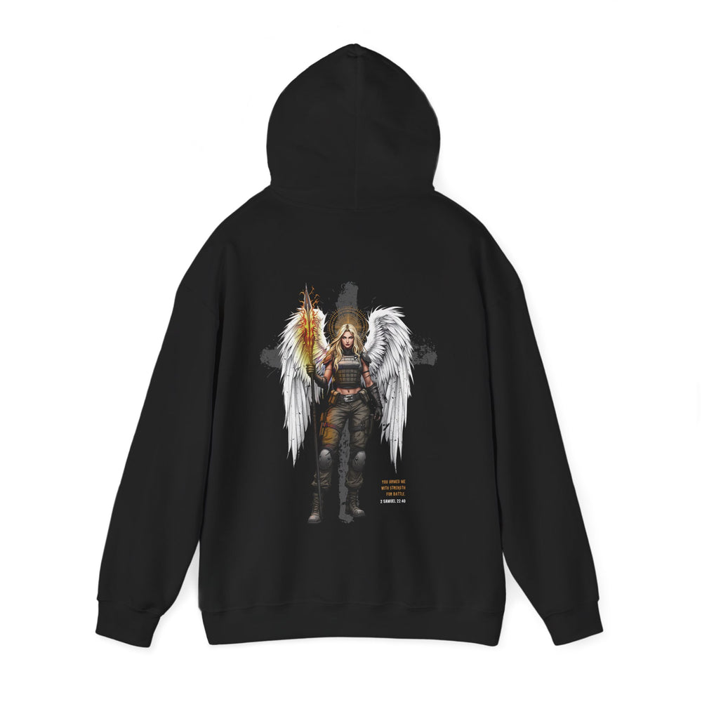 FEMALE ARCHANGEL 2 SAMUEL 22:40 HOODIE