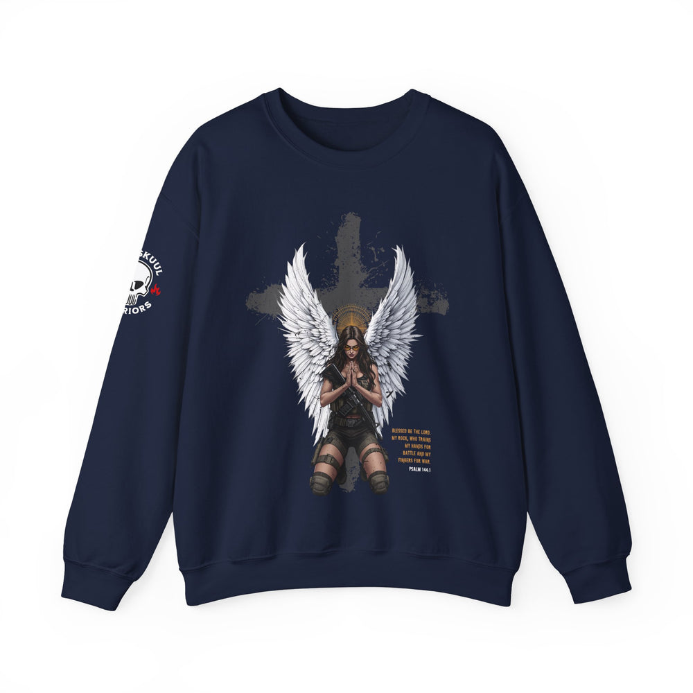 FEMALE ARCHANGEL PSALM 144:1 SWEATSHIRT
