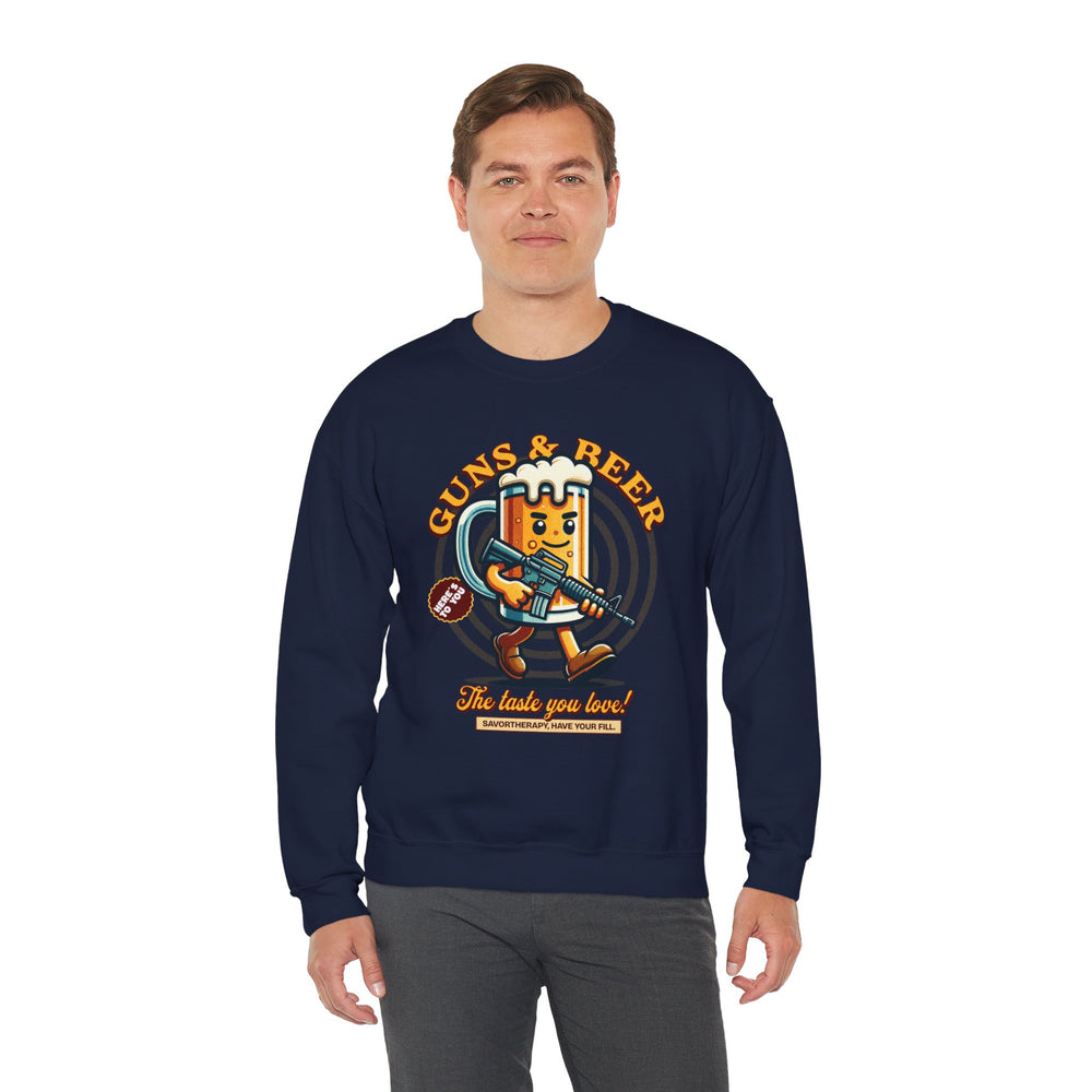 GUNS AND BEER VINTAGE SWEATSHIRT