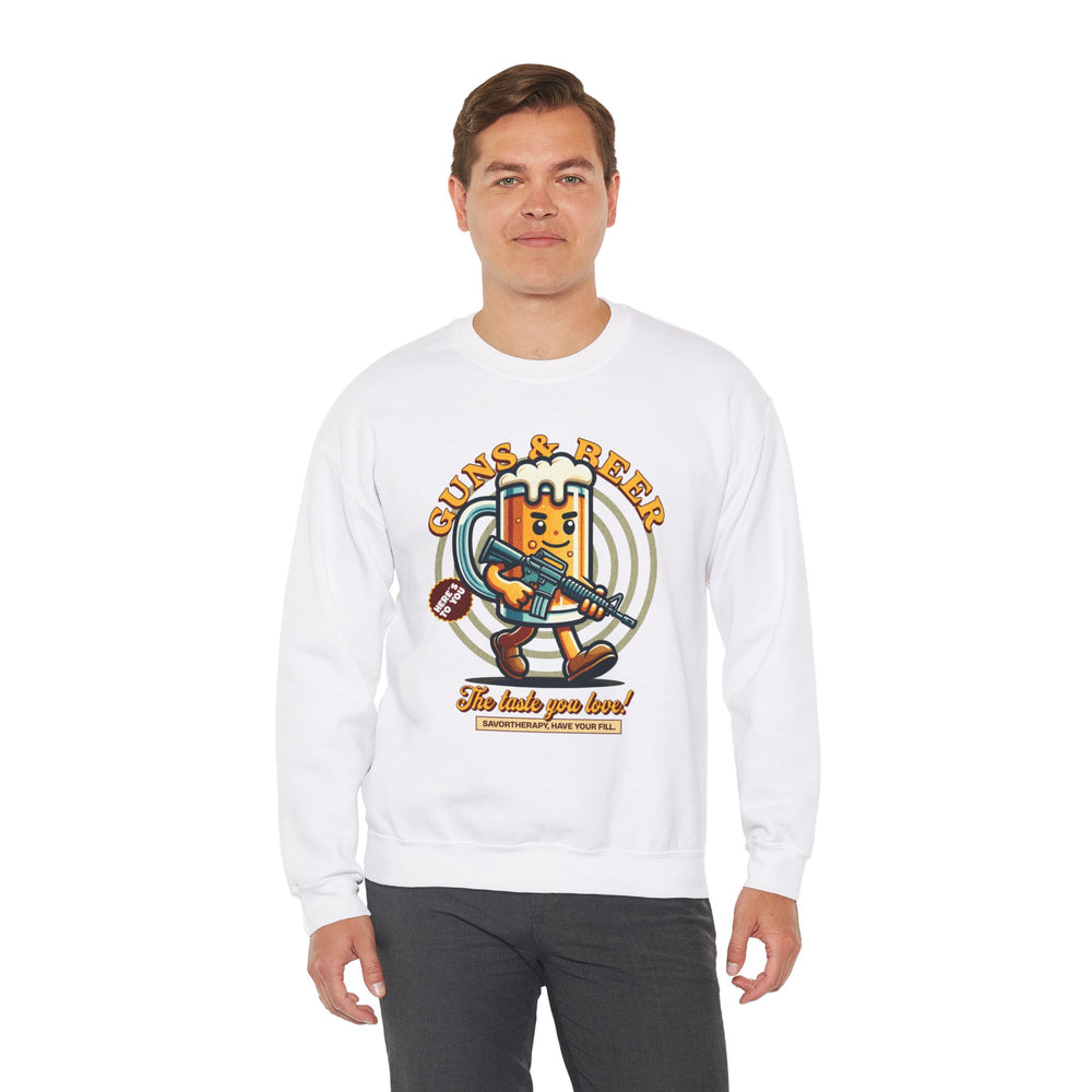 GUNS AND BEER VINTAGE SWEATSHIRT