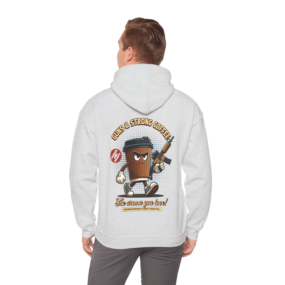 GUNS AND STRONG COFFEE HOODIE