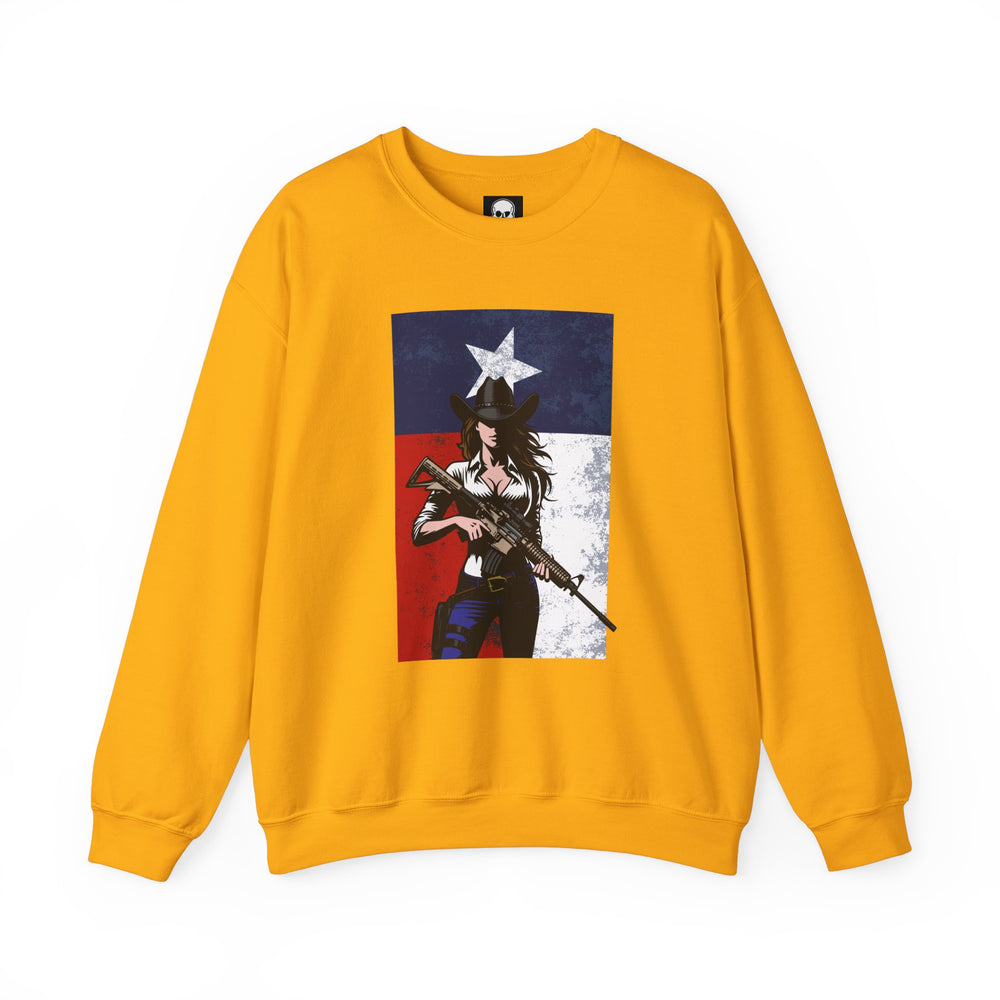 COWGIRL TEXAS FLAG SWEATSHIRT