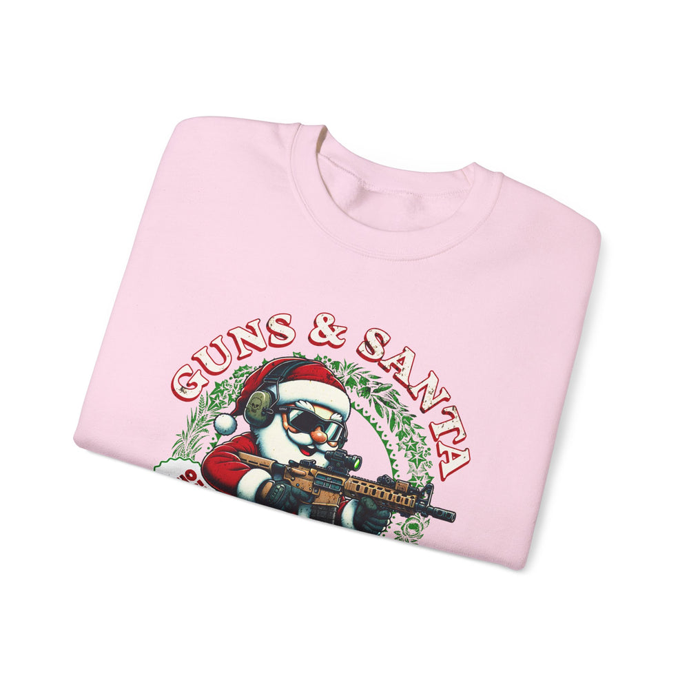 GUNS AND SANTA SWEATSHIRT