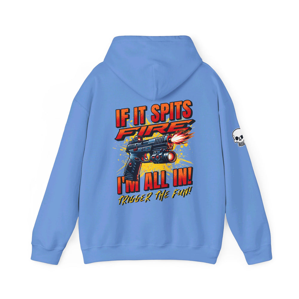 TACTICAL GUN SPITTING FIRE HOODIE