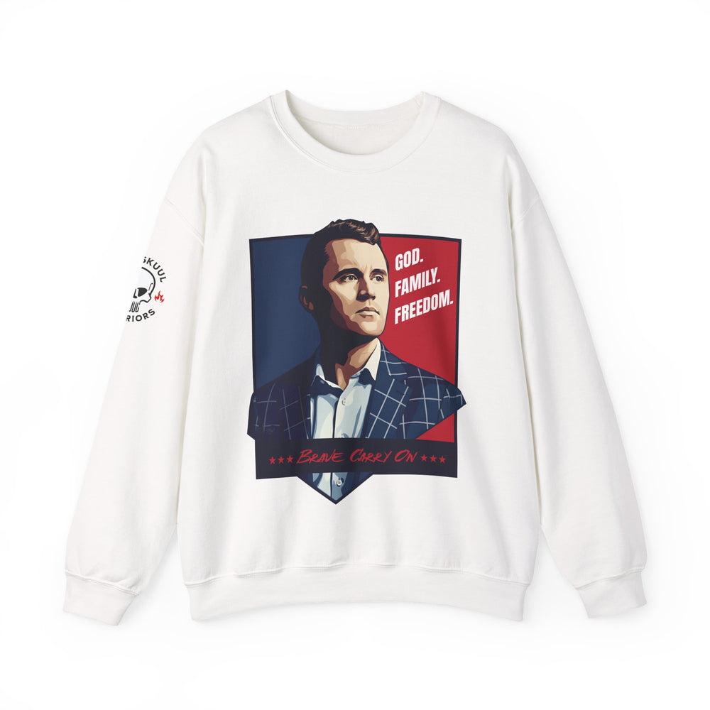GOD. FAMILY. FREEDOM CHARLIE KIRK SWEATSHIRT