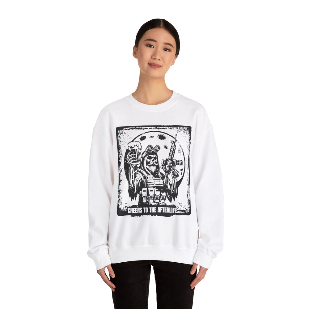 CHEERS TO THE AFTERLIFE GRUNGE SWEATSHIRT
