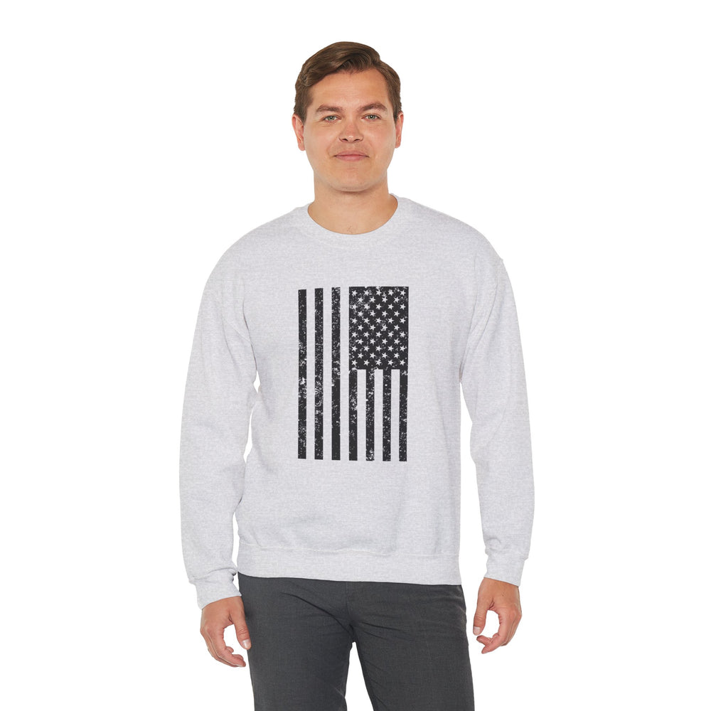 VERTICAL USA GRUNGE FLAG SWEATSHIRT