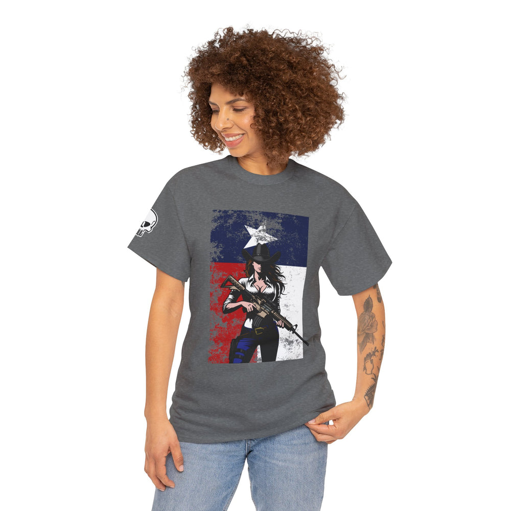 TEXAS FLAG COWGIRL